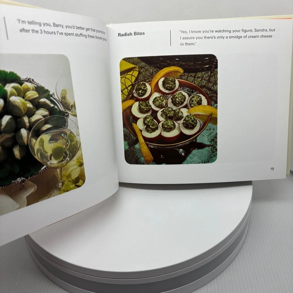 70s Dinner Party Retro Food Anna Pallai Hardcover Book Humor Kitsch 1970s Recipe